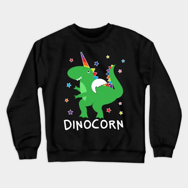 Dinocorn T Shirt Funny Unisaur Rainbow Cute Dino Crewneck Sweatshirt by BraaiNinja